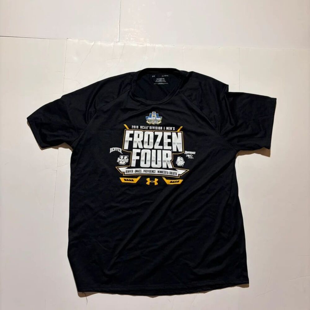 Black under Armour, 2019 frozen four graphic T-shirt